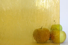 Стекло узорчатое желтое